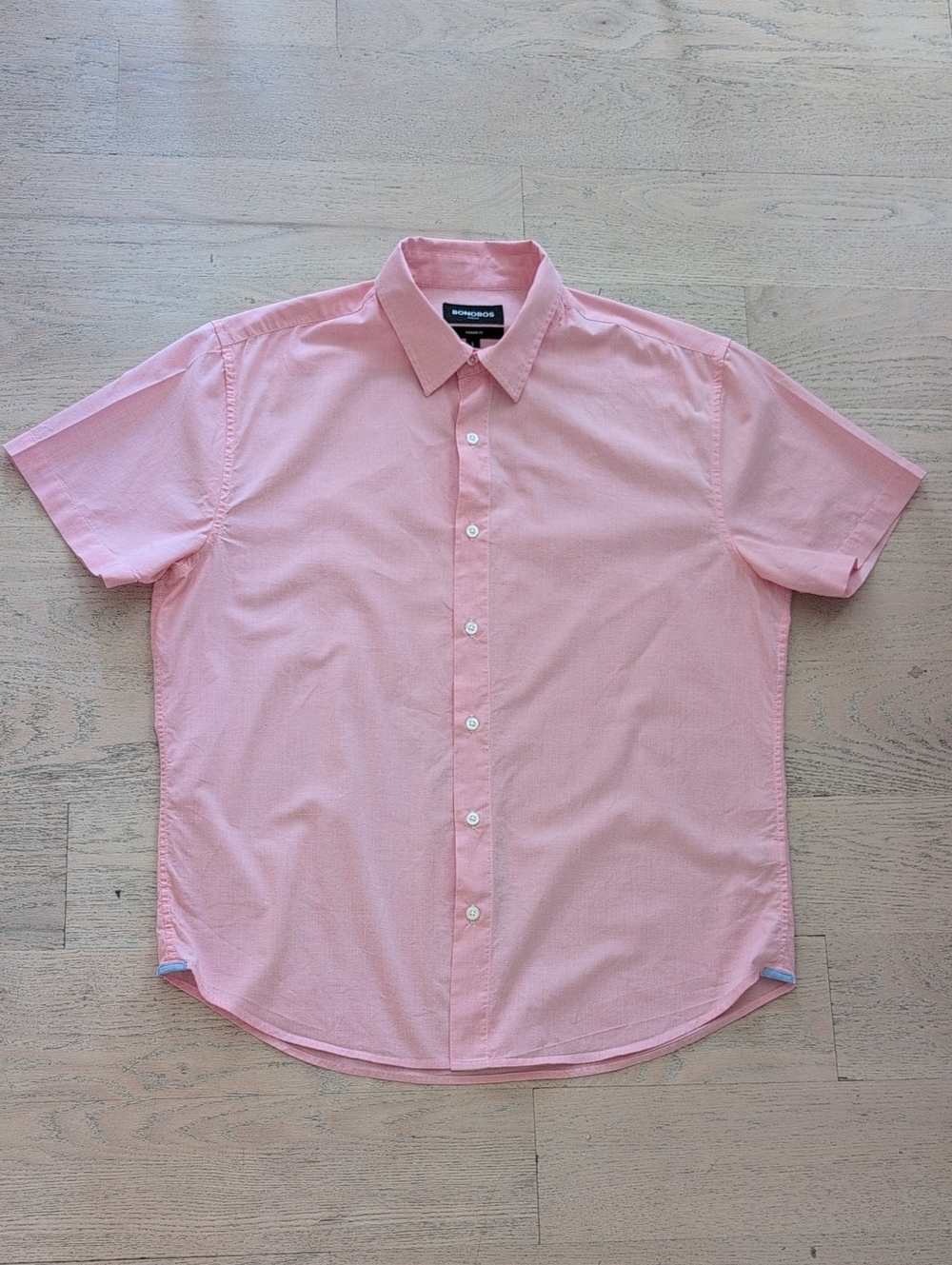 Bonobos Short-Sleeve Button-Down Shirt Size L